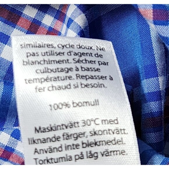 Vineyard Vines By Shep & Ian Classic Fit Tucker 100% Cotton Blue Plaid Shirt - Picture 3 of 16